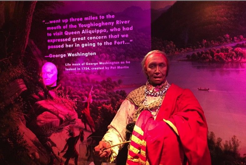 Who was Queen Aliquippa, and what did George Washington do to upset her?